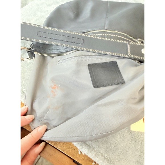 Coach Vintage Soho Hobo Black Leather Bag J0982-F13730 Shoulder Purse - Picture 13 of 14